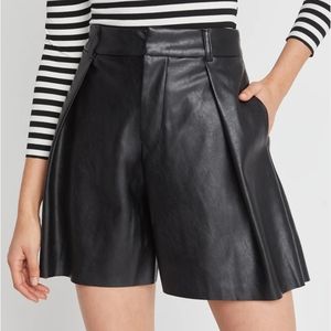 Choosy Nolita Vegan Leather Shorts 2